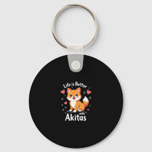 Het beste leven met Akita Tanktop Sleutelhanger