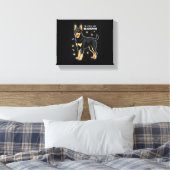 Het beste leven met Beauce Sheepdog Tanktop Canvas Afdruk (Insitu (Slaapkamer))