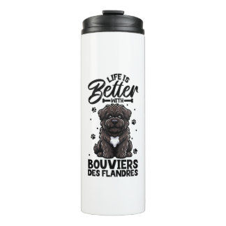 Het beste leven met Bouvier des Flandres Thermosbeker