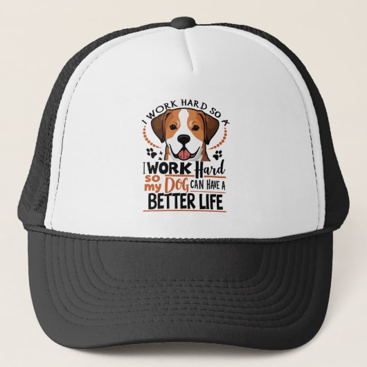 Het beste leven van de hond trucker pet (Voorkant)