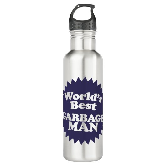 Het beste Man voor vuilnis ter wereld Waterfles (Voorkant)