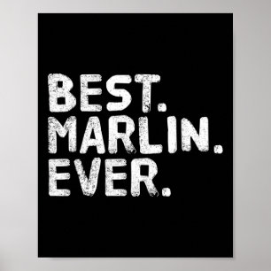 Het beste. Marlin. Ooit. Grappige gepersonaliseerd Poster