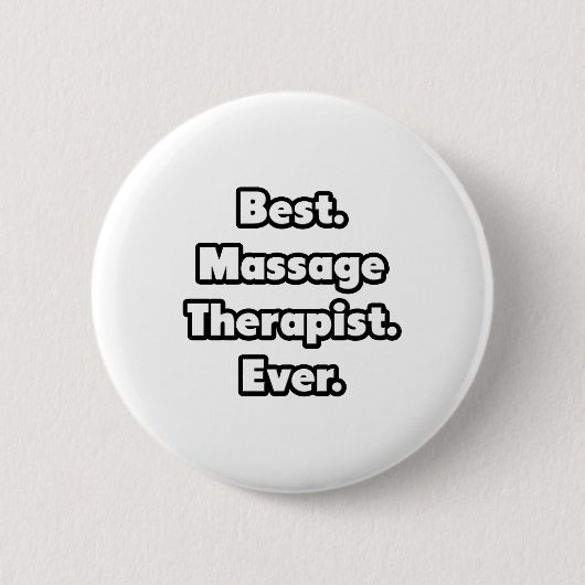 Het beste. Massagetherapie. Ooit. Ronde Button 5,7 Cm (Voorkant)