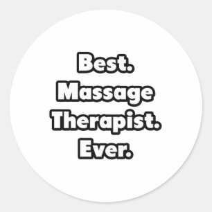 Het beste. Massagetherapie. Ooit. Ronde Sticker