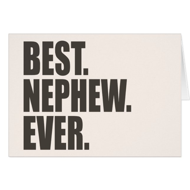 Het beste. Nephew. Ooit. (Voorkant Horizontaal)