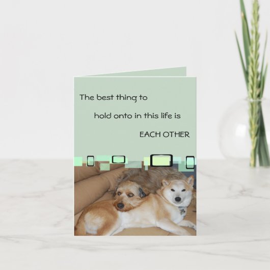 Het beste om vast te houden is elkaar kaart (Voorkant)