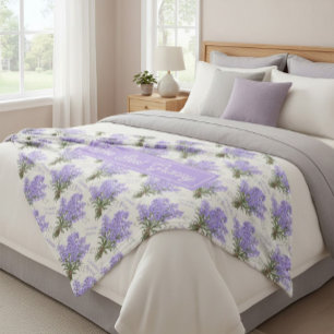 Het Beste Oma Lavendel Bloemstuk Zachte Fleece Dek Deken