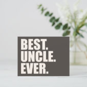 Het beste. Oom. Ooit. Briefkaart (Staand voorkant)