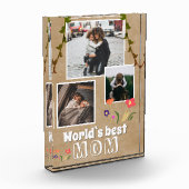 Het beste ouderlijk papier van de mam ter wereld fotoblokken (Links)