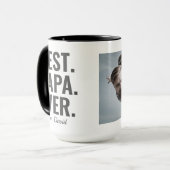 Het beste. Papa. Ooit. Vaderdag Foto Mok (Voorkant links)