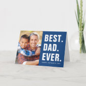 Het beste. Papa. Ooit. Vaderdag-fotokaart Kaart (Voorkant)
