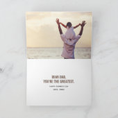 Het beste. Papa. Ooit. Vaderdag-fotokaart Kaart (Binnen)