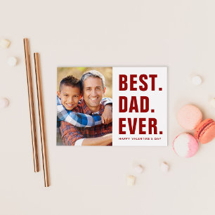 Het beste. Papa. Ooit. Valentijnsdag-fotokaart Mag