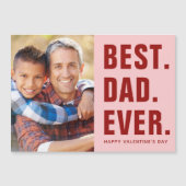 Het beste. Papa. Ooit. Valentijnsdag-fotokaart Mag (Voorkant)