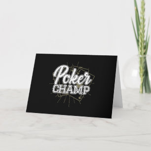 Het beste pokerkaartspel voor pokerspeler feestdagen kaart