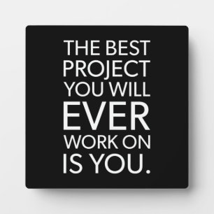 Het beste project is u - Motivatie Fotoplaat