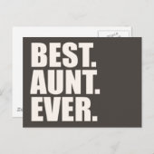 Het beste. Tante. Ooit. Briefkaart (Voorkant / Achterkant)