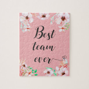 Het beste team ooit Kantoor Motivatie Citaat van h Legpuzzel