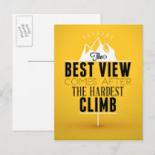 Het beste Uitzicht komt na de moeilijkste klim Briefkaart (Voorkant / Achterkant)