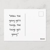 Het beste Uitzicht komt na de moeilijkste klim Briefkaart (Achterkant)