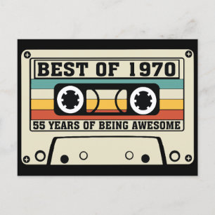 Het beste van 1970 55 jaar geweldige zijn feestdagenkaart