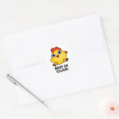 Het beste van Cluck Funny Chicken Pun Ronde Sticker (Envelop)