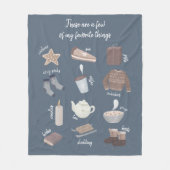Het beste van de winter Weinig van mijn favoriete  Fleece Deken (Voorkant)