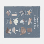 Het beste van de winter Weinig van mijn favoriete  Fleece Deken (Voorkant (Horizontaal))