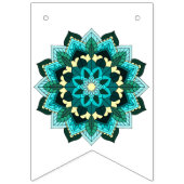 Het beste van Luck. Mandala in aqua Vlaggetjes (Eerste vlag)