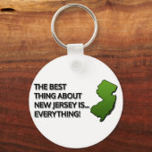 Het beste van New Jersey is... alles. Sleutelhanger (Voorkant)