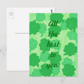 Het beste voor jou, Shamrocks briefkaarten (Voorkant / Achterkant)
