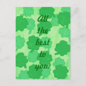 Het beste voor jou, Shamrocks briefkaarten (Voorkant)
