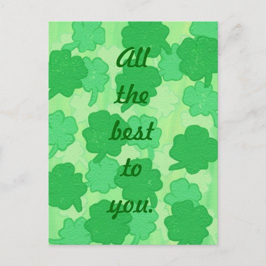 Het beste voor jou, Shamrocks briefkaarten (Voorkant)