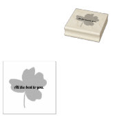 Het beste voor u, shamrock rubberstempels rubberstempel (Gestempeld)