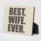 Het beste. Vrouw. Ooit. Fotoplaat (Zijkant)