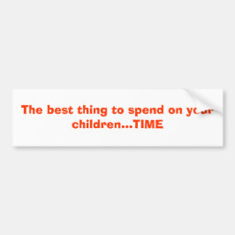 Het beste wat je aan je kinderen kunt uitgeven...T Bumpersticker