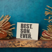 Het beste. Zoon. Ooit. Fotoplaat (Zijkant)