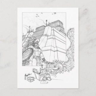 Het bestuderen van de Aztecs Briefkaart