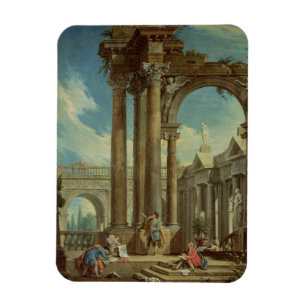 Het bestuderen van Perspectief onder Roman Ruins Magneet