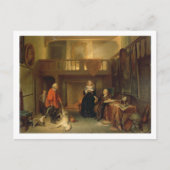 Het betalen van de Band (olie op paneel) Briefkaart (Voorkant)