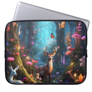 Het betoverde bos een mystieke oase laptop sleeve