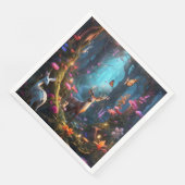 Het betoverde bos een mystieke oase servet (Hoek)