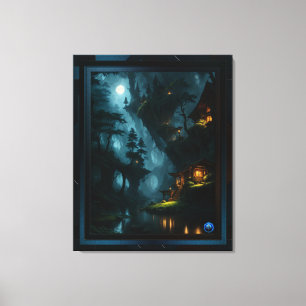 Het betoverde bos van Coi door Xzendor7 Canvas Afdruk