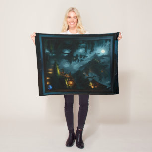 Het betoverde bos van Coi door Xzendor7 Fleece Deken