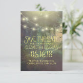 Het betoverde Boshuwelijk bewaart de Datum Save The Date (Staand voorkant)
