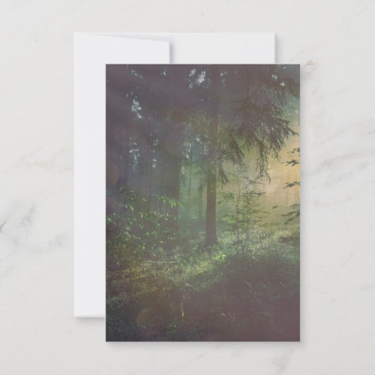 Het betoverde Boshuwelijk bewaart de Datum Save The Date (Achterkant)