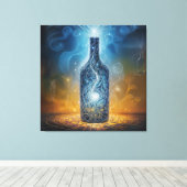 Het betoverde elixer van de kosmos canvas afdruk (Insitu (Houten vloer))