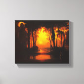 Het betoverde kasteel van Francis Danby Canvas Afdruk (Voorkant)