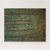 Het betoverde woud van zangvogels legpuzzel (Horizontaal)