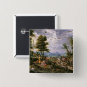 Het betreden van de Ark Vierkante Button 5,1 Cm (Voorkant /achterkant)